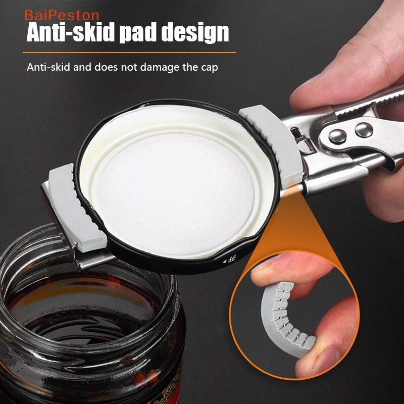 Dụng Cụ Mở Nắp Lọ Bằng Inox Có Thể Điều Chỉnh Tiện Dụng Khi Đi Cắm Trại