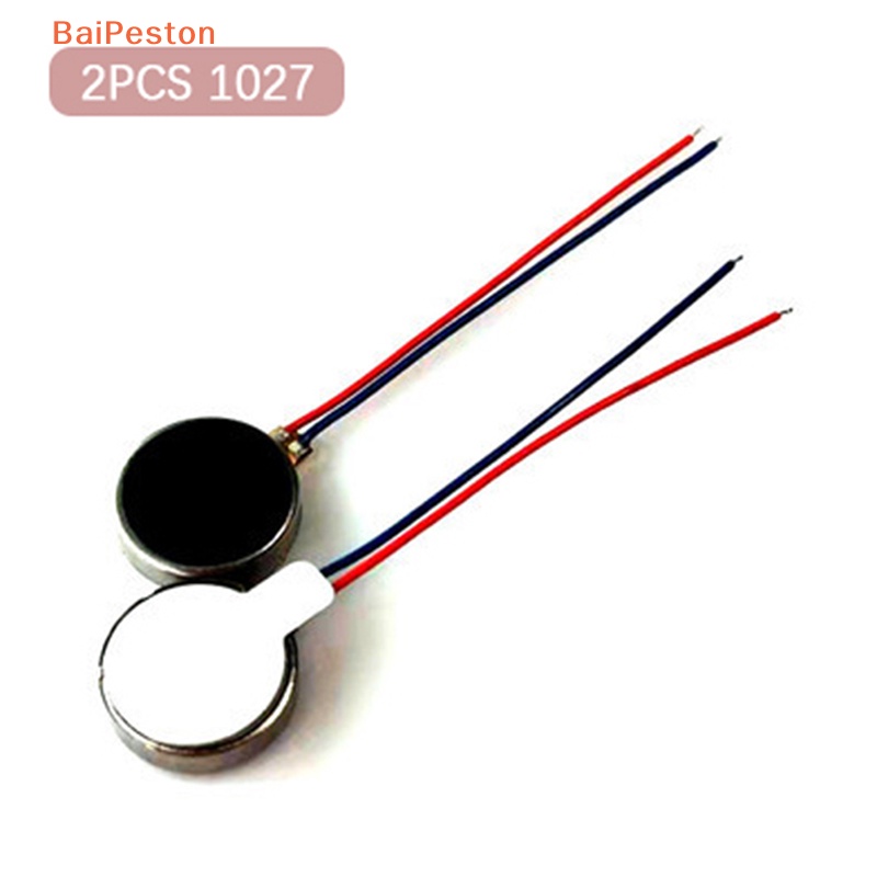 Bộ 2 Động Cơ Rung Mini DC 3V 12000rpm 1027 Cho Điện Thoại