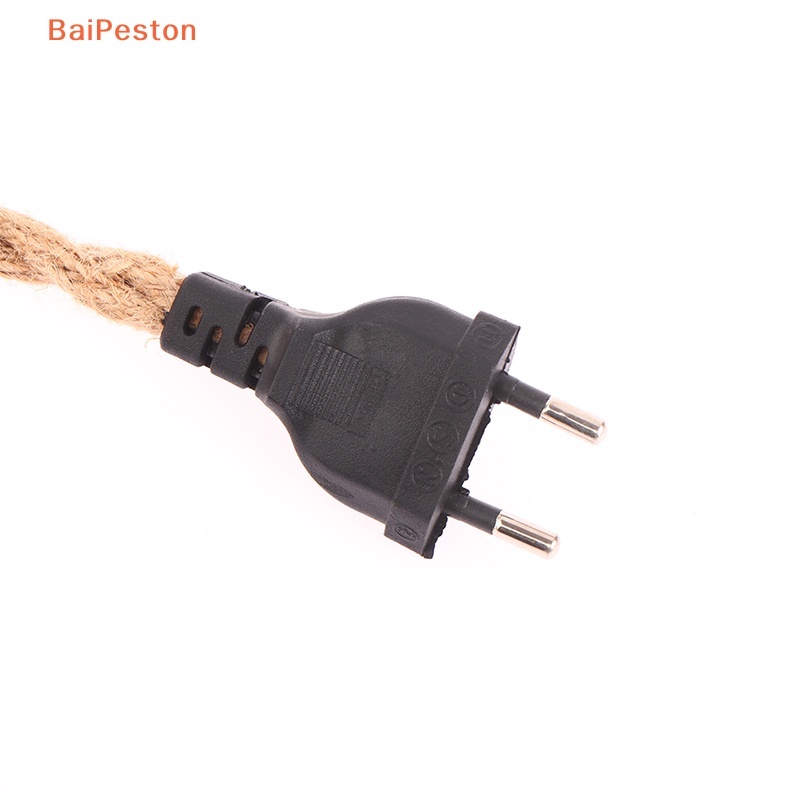 Đuôi Đèn Dây Xoắn 2 Lõi 3M E27 2 Lõi Bằng Nhựa Phong Cách Vintage Kèm Công Tắc