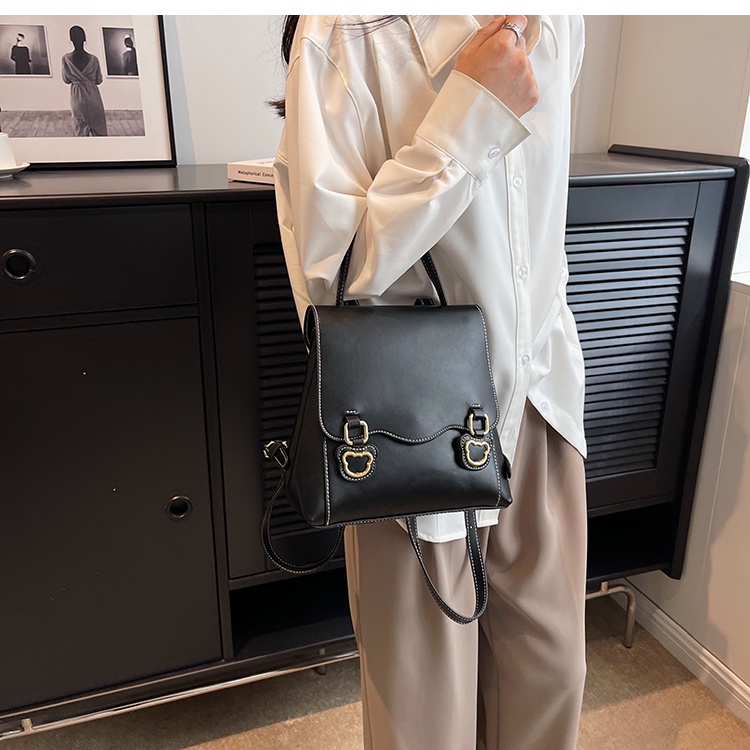 Ba Lô Học Sinh Cỡ Lớn Phong Cách Retro Hàn Quốc Mới