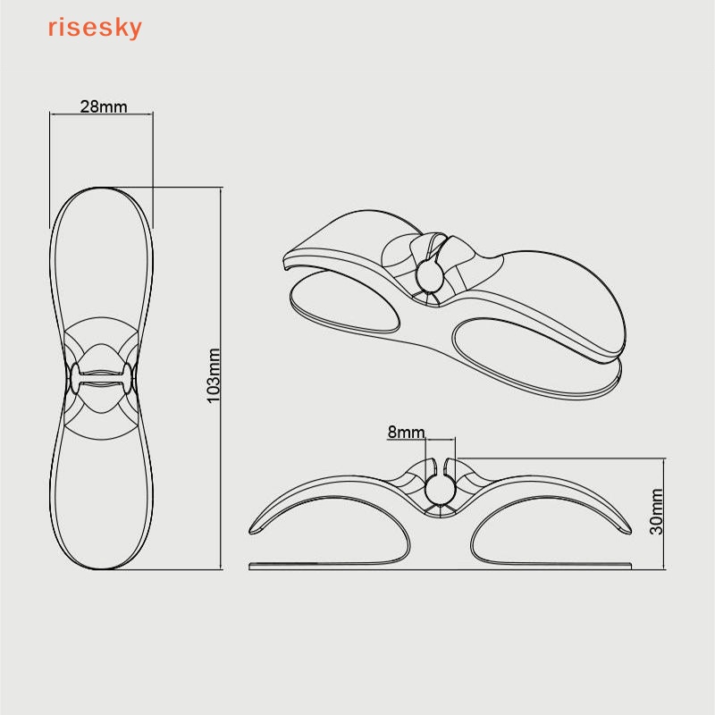 [risesky] Dụng Cụ Quấn Dây Điện Tự Dính Thông Dụng Sắp Xếp Gọn Gàng Cho Nhà Bếp