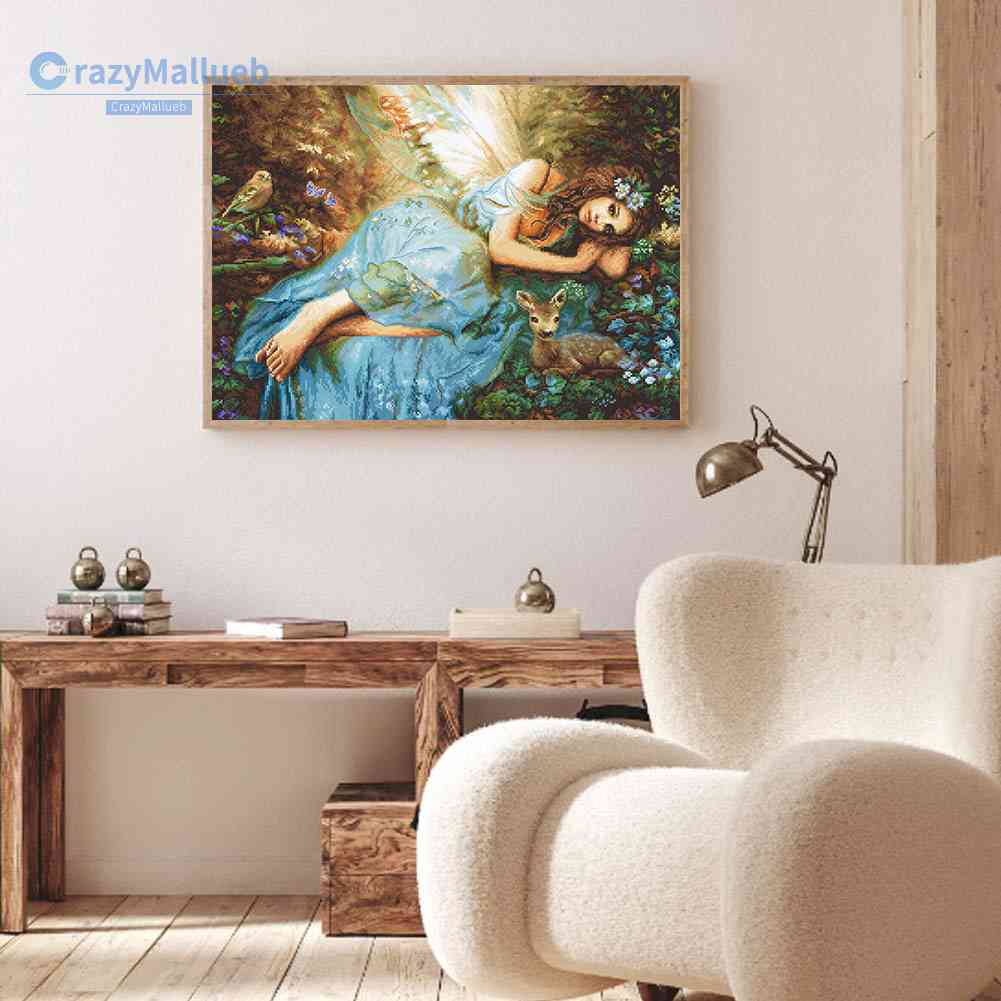 Bộ Tranh Thêu Chữ Thập Thủ Công Hình Nàng Tiên Năm 2023