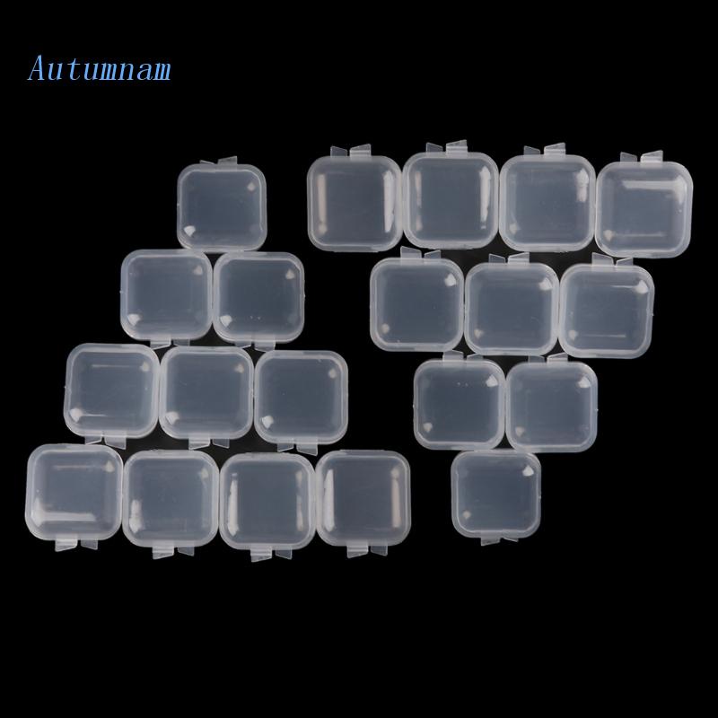 Set 20 Hộp Nhựa Trong Suốt Đựng Trang Sức