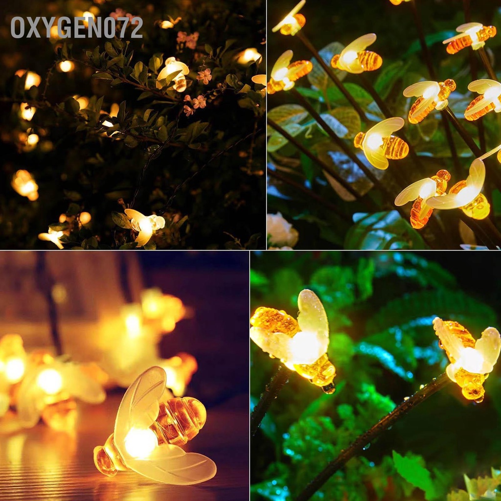 Oxygen072 Đèn năng lượng mặt trời ngoài LED chống nước ong thiết kế trang trí cho sân vườn