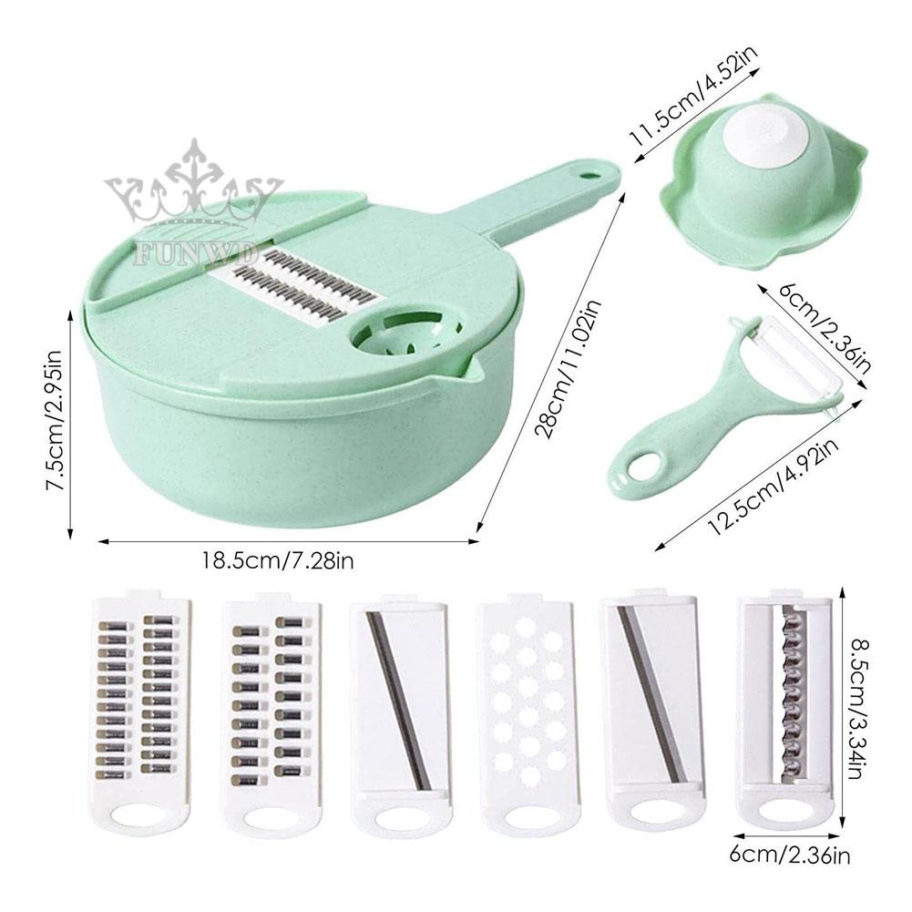 Dụng Cụ Cắt Rau Củ Quả Đa Năng 12 Trong 1 Mới