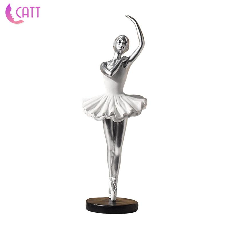[Dadada1] Tượng Cô Gái Múa Ba Lê Bằng Nhựa Resin Trưng Bày Tượng Điêu Khắc Để Bàn Lối Vào