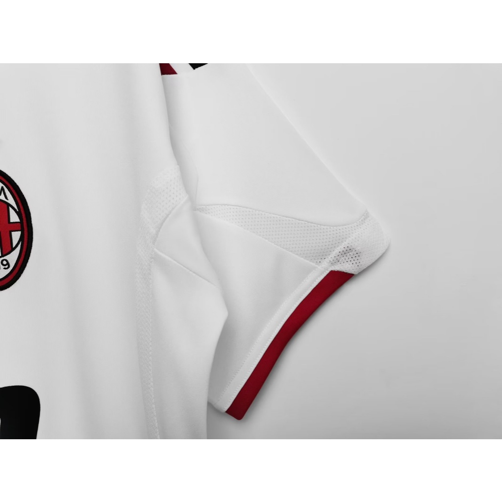 Áo Bóng Đá Ngắn Tay Phong Cách Vintage 2009 / 10 AC Milan