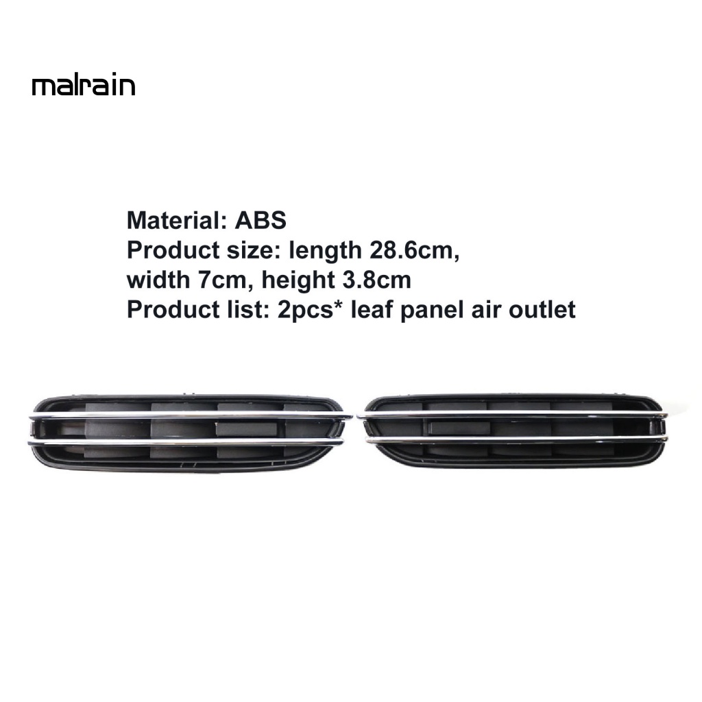 FENDER Bộ 2 Tấm Chắn Gió Bằng ABS Chống Mòn Dễ Lắp Đặt Thay Thế Cho BMW 5 Series E39 E60 M5 1991-2010