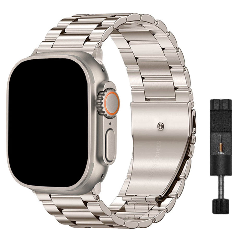 Dây Đeo Inox Cho Đồng Hồ Thông Minh Apple Watch 49mm 44mm 40mm 42mm 38mm 41mm 3 SE 6 7 8 45mm