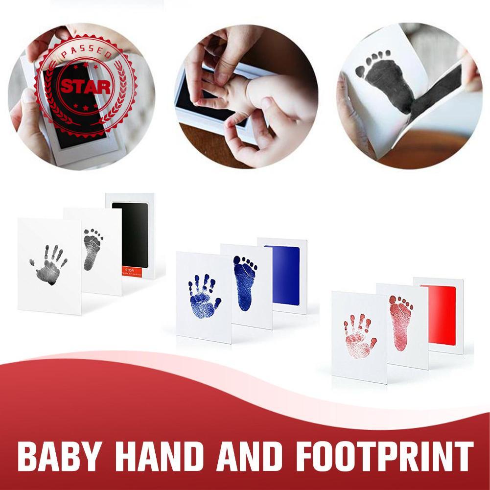 Bộ Phụ Kiện In Dấu Chân / Dấu Tay DIY Cho Bé Sơ Sinh B4Z7