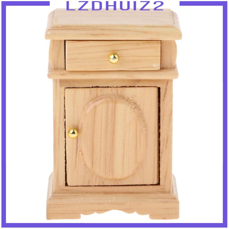 [Lzdhuiz] Bàn Đầu Giường Bằng Gỗ Màu Sắc Tỷ Lệ 1 / 12