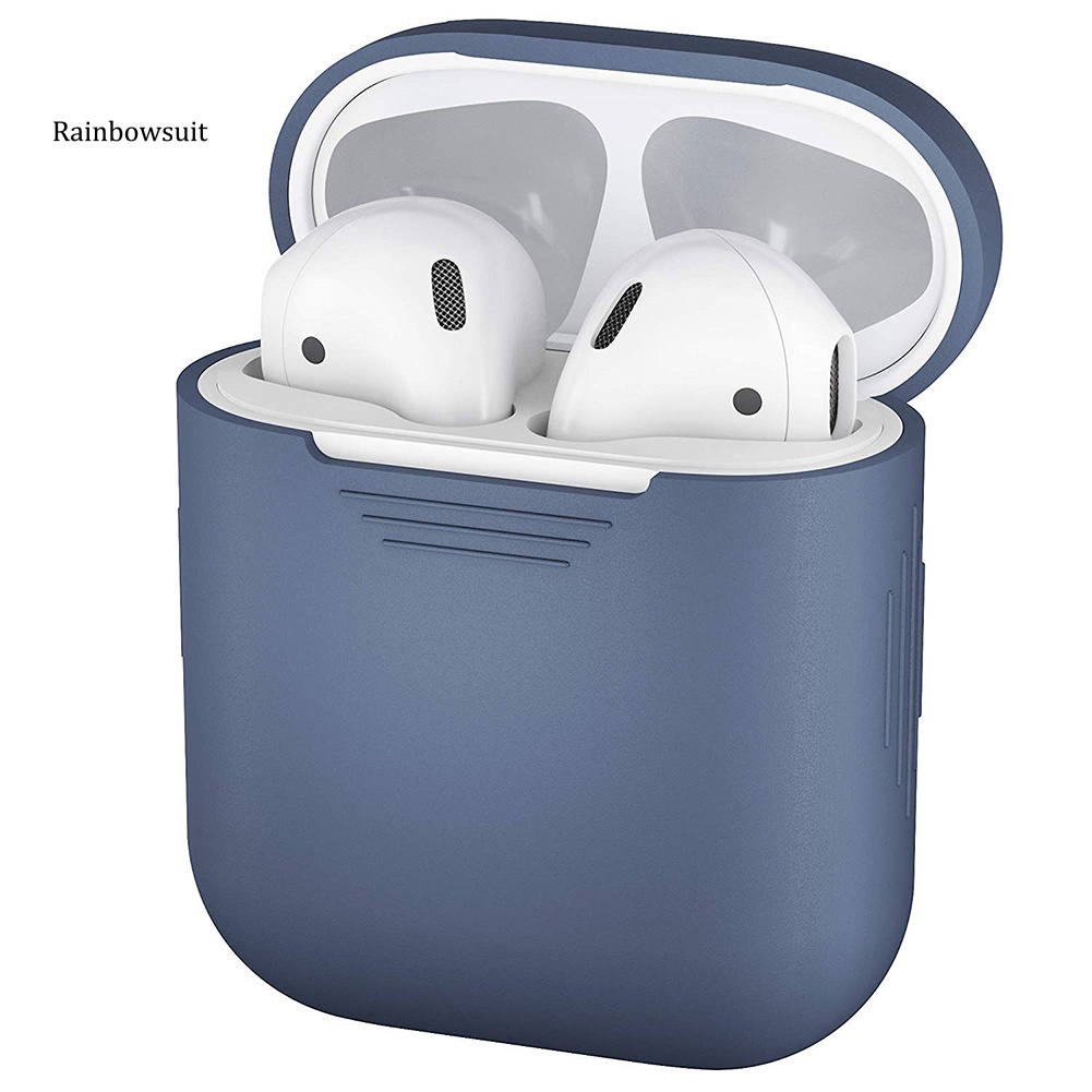 Vỏ Bảo Vệ Hộp Sạc Tai Nghe Apple AirPods Bằng Silicon Mềm Chống Sốc