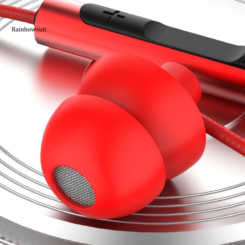 Tai Nghe Nhét Tai Bằng Silicone Siêu Nhẹ Cách Âm Kèm Mic