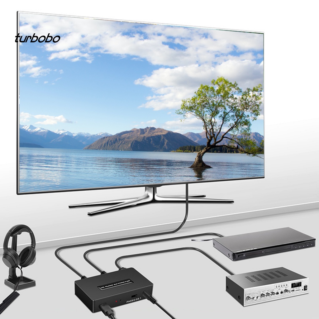 Turbobo Bộ Chuyển Đổi Âm Thanh HDMI 1080P 4K SPDIF 3.5mm Chất Lượng Cao