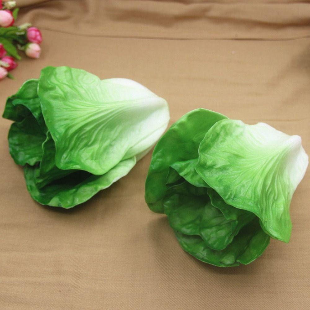 AARON1 1 Mô Hình Rau Diếp Nhân Tạo Kích Thước Lớn Như Thật Dùng Làm Đạo Cụ Chụp Ảnh