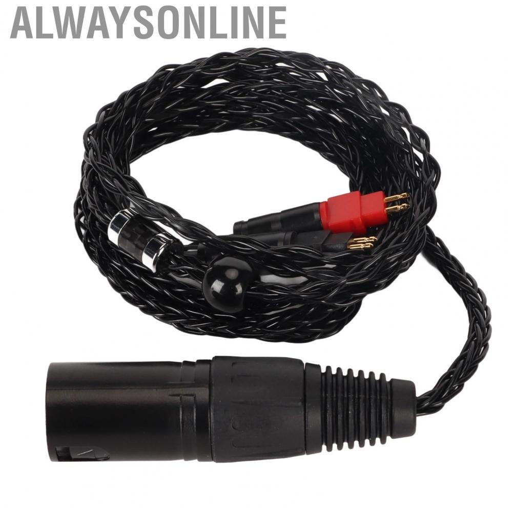 Alwaysonline 4 Pin XLR Balanced Male Headphone Cable Lossless  for SENNHEISER HD650 HD660 S HD6XX HD600 HD580 HD535 HD545 HD565 HD265