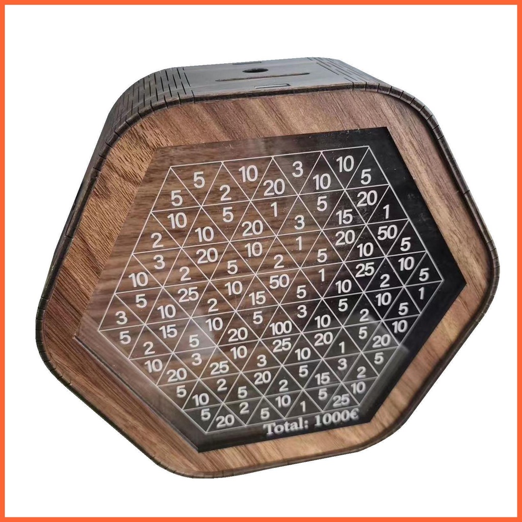 Hộp Tiết Kiệm Tiền Cho Tiền Với Số 6 Polygons Giúp Tiết Kiệm Tiền Và Tiết Kiệm Không Gian