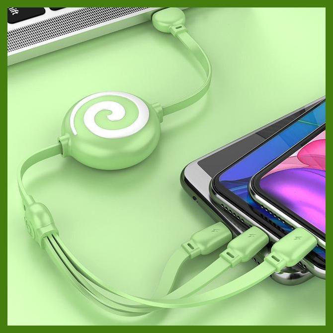 Cáp SạC Nhanh USB LoạI C 3 Trong 1 Chuyên DụNg Cho ĐiệN ThoạI