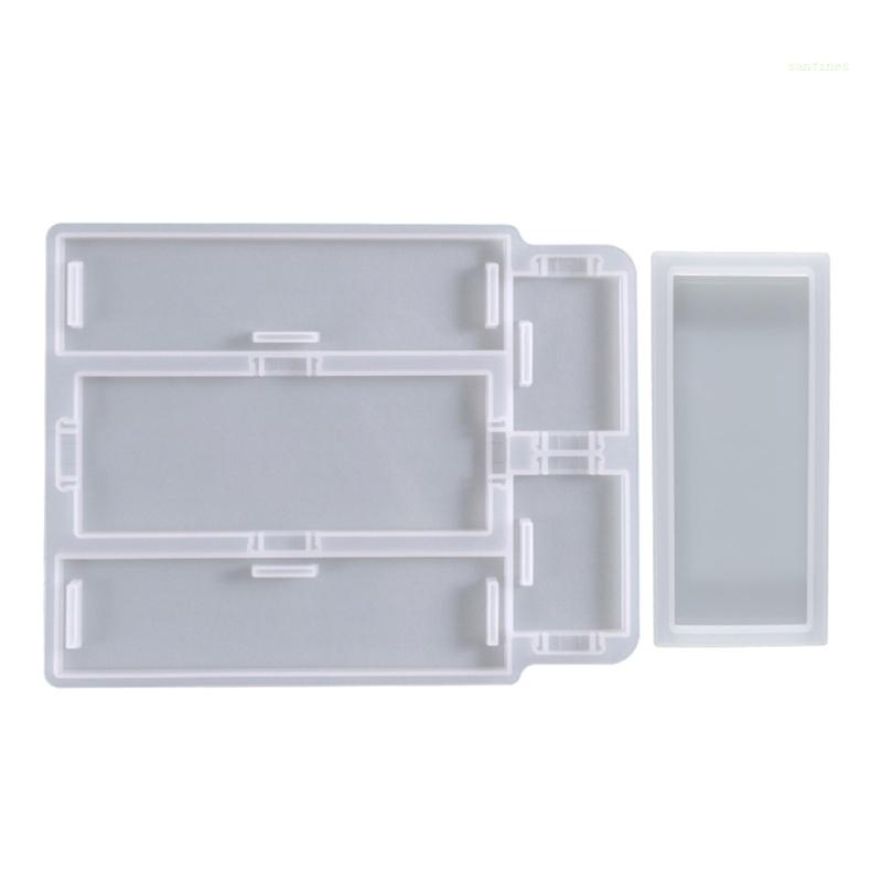 Khuôn Silicone Làm Hộp Đựng Trang Sức Hình Chữ Nhật DIY