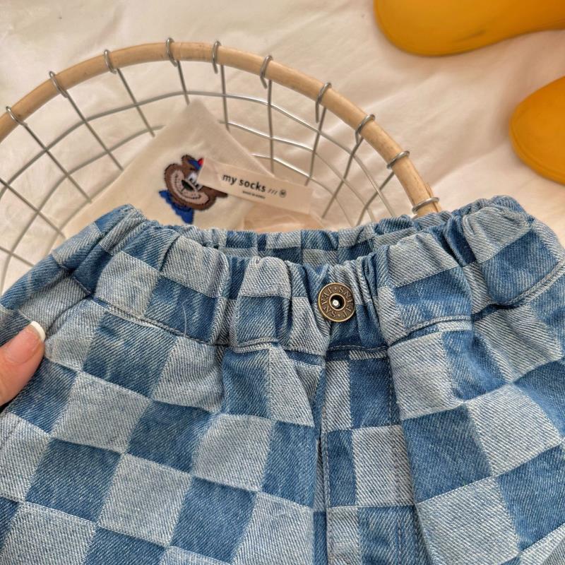 Hàng Mới Về Quần Short Denim Cao Cấp Thêu Họa Tiết Phong Cách Nhật Hàn Hàng Mới 2023 Dành Cho Bé Trai Bé Gái