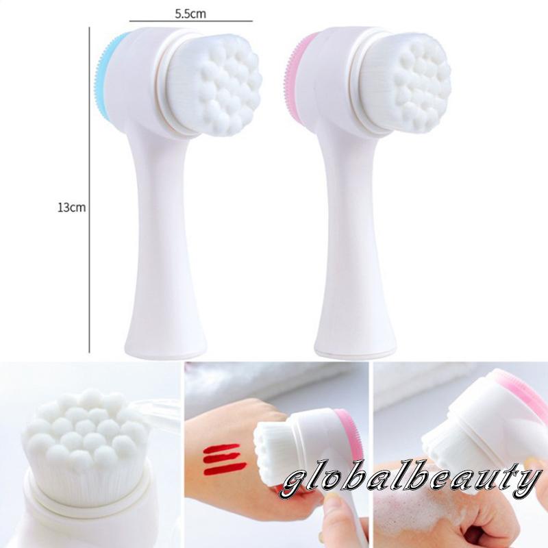 Cọ Rửa Mặt 2 Trong 1 Với Lông Cọ Mềm Mại Chăm Sóc Da