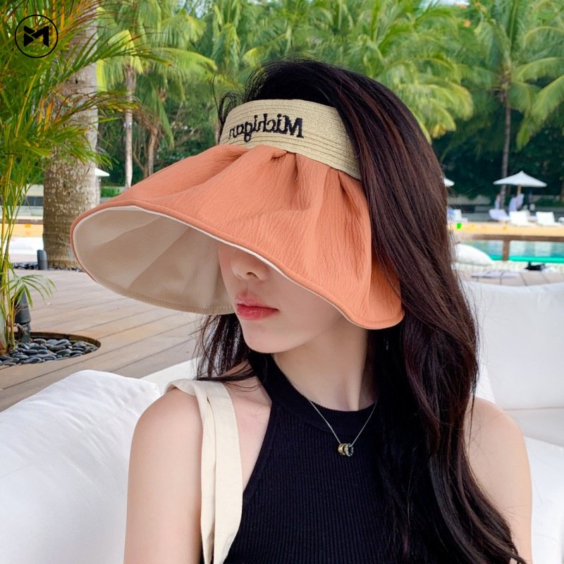 Mũ Lưỡi Trai Hở Chóp Chống Nắng Tia UV In Chữ Thời Trang Mới 2023 Cho Nữ