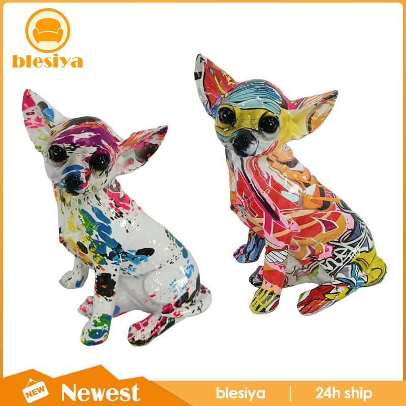 Mô Hình Tượng Chihuahua Bằng Nhựa Resin Thủ Công