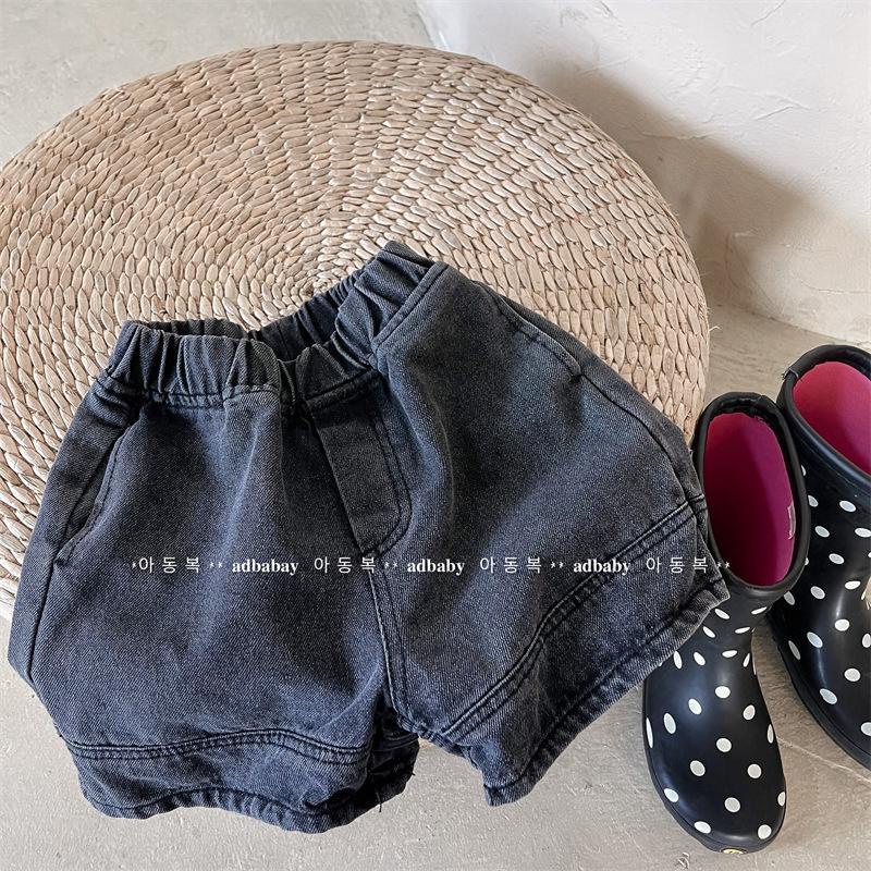 [Hàng Mới Về] Quần Short Denim Cắt Xén Siêu Mềm Co Giãn Phong Cách Phương Tây Dễ Phối Đồ Mùa Hè Cho Bé Trai Và Bé Gái