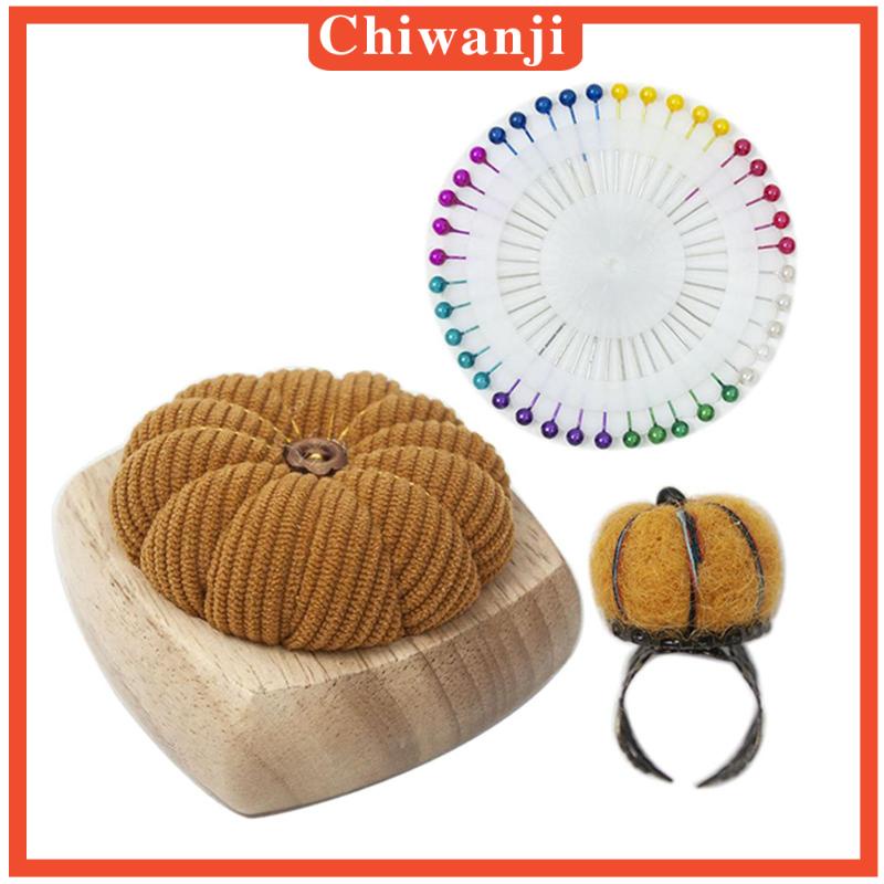 [Chiwanji] Pincushion] Hình Bí Ngô Thêu Thủ Công Chắc Bền