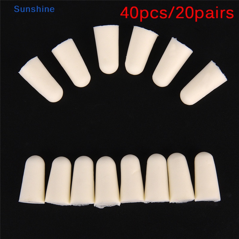 Set 40 / 20 Cặp Nút Bịt Tai Bằng Xốp Mềm Bảo Vệ Chống Tiếng Ồn Khi Vn VN VN