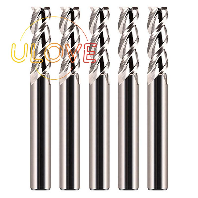 Bộ 5 Mũi Định Tuyến Gỗ Xoắn Ốc 55 Độ Dày 6mm