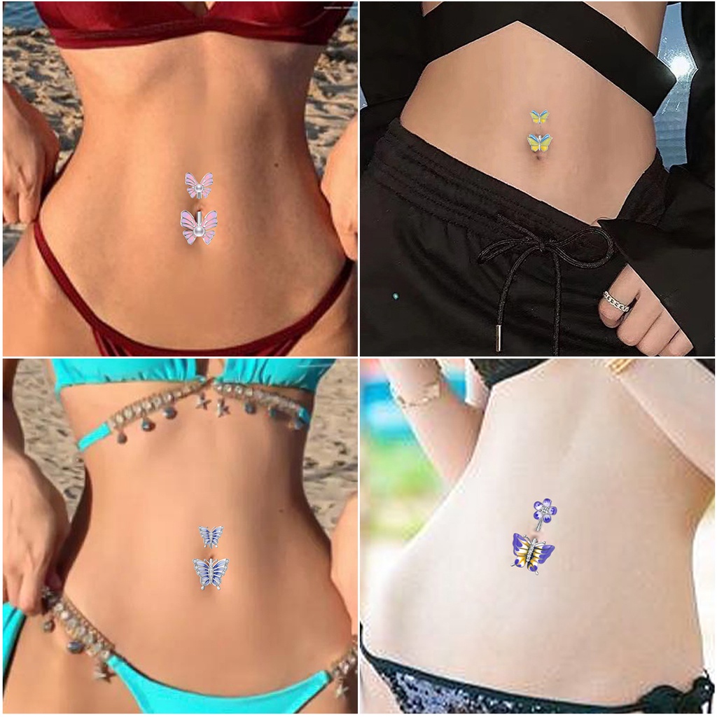 Bộ 3 Khuyên Rốn Thiết Kế Đơn Giản Thời Trang