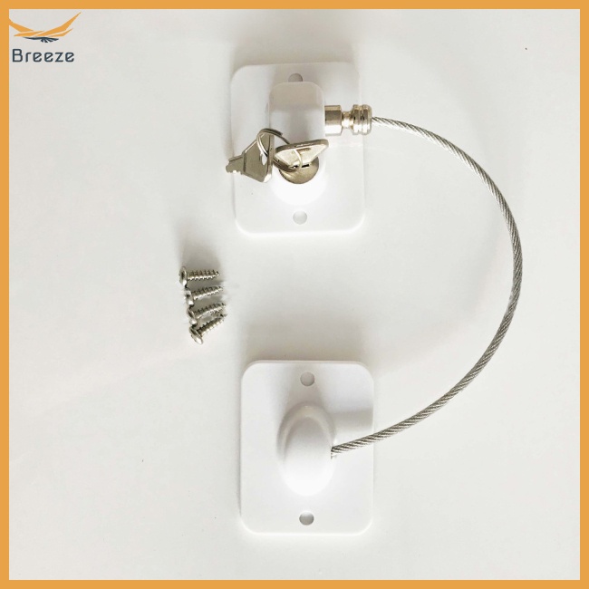 Ổ Khóa Tủ Lạnh Kèm Chìa Khóa Chống Kẹp Đa Năng An Toàn Cho Trẻ Em