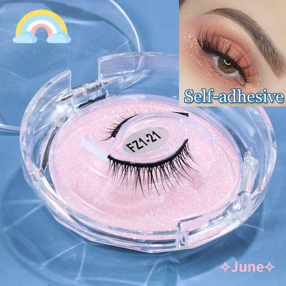1 Cặp Lông Mi Giả Siêu Dính Không Cần Keo Dán