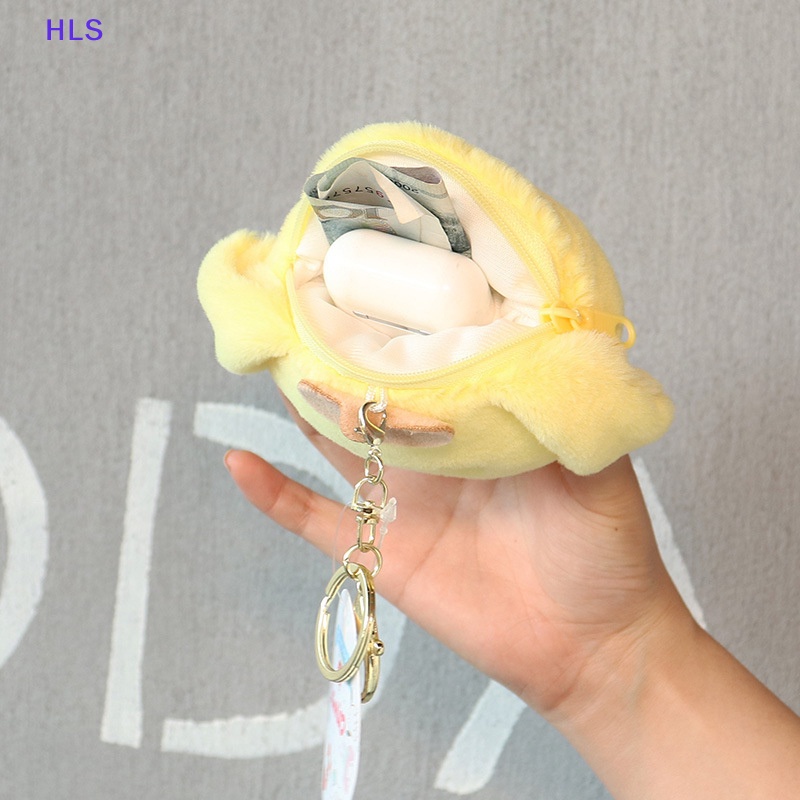 Móc Khóa / Dây Dữ Liệu / Ví Tiền Xu Mini Hình Hoạt Hình Kuromi Pom Purin Kitty Nhồi Bông Đáng Yêu