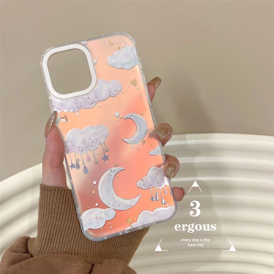 Ốp Điện Thoại Mềm Chống Sốc Màu Gradient Cho IPhone 14 13 12 11 Pro Max SE2020 X XR Xs Max 7 8 Plus