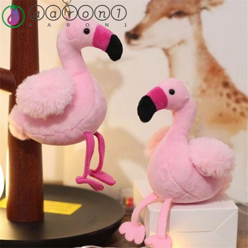 Móc Khóa Hình Chim Hồng Hạc Nhồi Bông AARON1