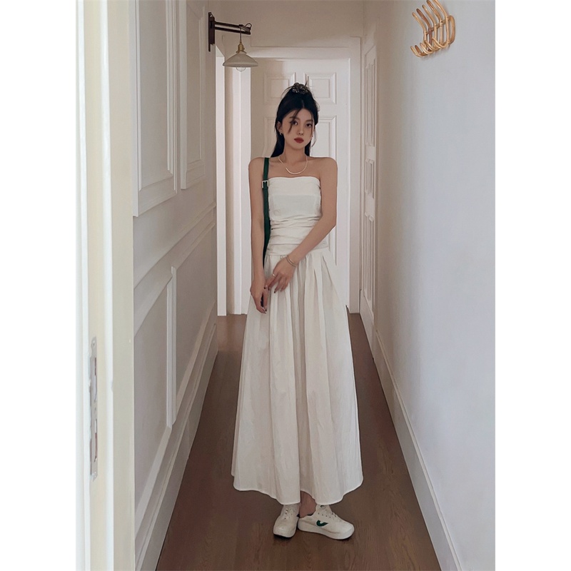 Đầm Dài Xẻ Tà Ngực Co Giãn Thời Trang Cho Nữ