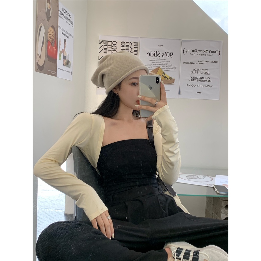 NZN Áo Khoác cardigan Tay Dài Chống Nắng Thời Trang Mùa Hè Phong Cách Pháp