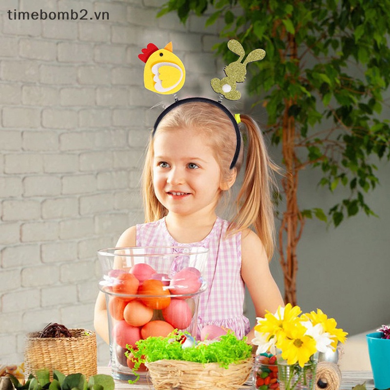 {Timebomb} Băng Đô Tai Thỏ Dễ Thương Thoải Mái Hóa Trang Tiệc Phục Sinh Dành Cho Trẻ Em Và Người Lớn