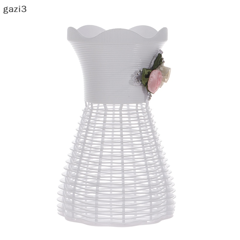 Chậu Hoa Bằng Nhựa Màu Trắng / Xanh Dương / Hồng Dùng Trang Trí Phòng Khách Phong Cách Bắc Âu