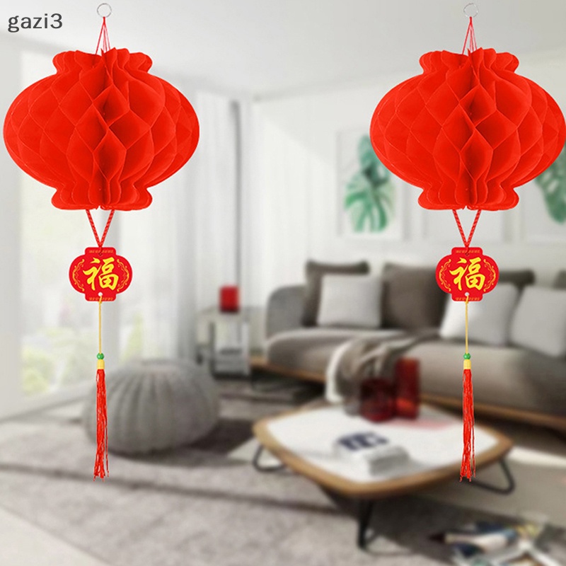 Bộ 10 Lồng Đèn Giấy Đỏ Phong Cách Trung Hoa Truyền Thống Trang Trí Năm Mới 2023