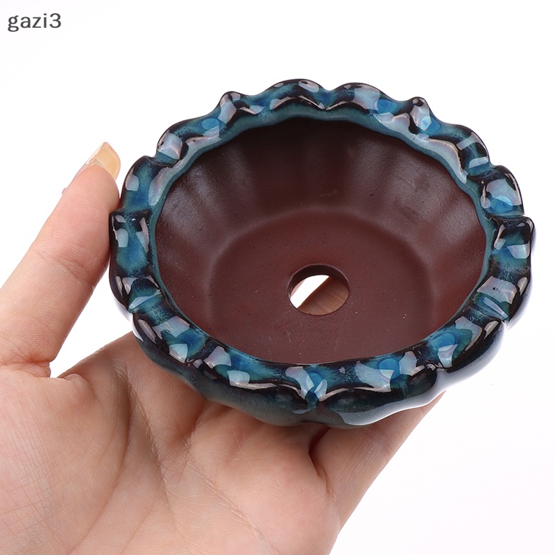 1 Chậu Hoa Tím Có Lỗ Thoáng Khí Dùng Trang Trí Nhà Cửa