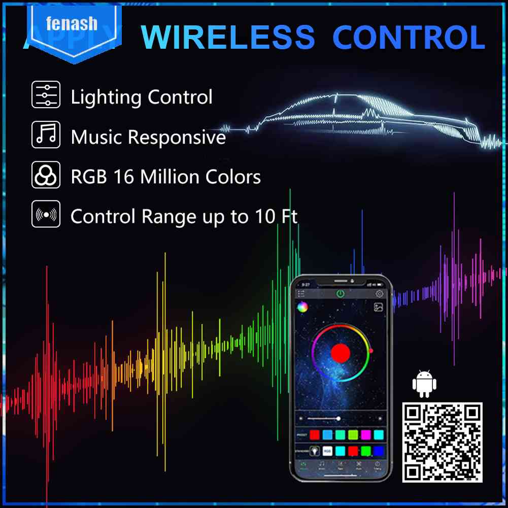 Đèn Pha Chống Nước IP68 IP68 15000LM Màu RGB Điều Khiển Bằng Ứng Dụng Cho Xe Hơi