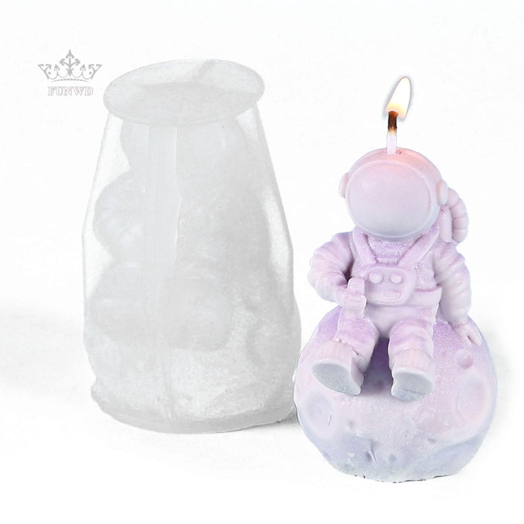 Khuôn Làm Nến / Sô Cô La Hình Phi Hành Gia Bằng Silicone DIY
