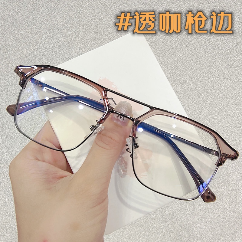 Kính Mát Gọng Đen Chống Ánh Sáng Xanh Thời Trang Cho Nam