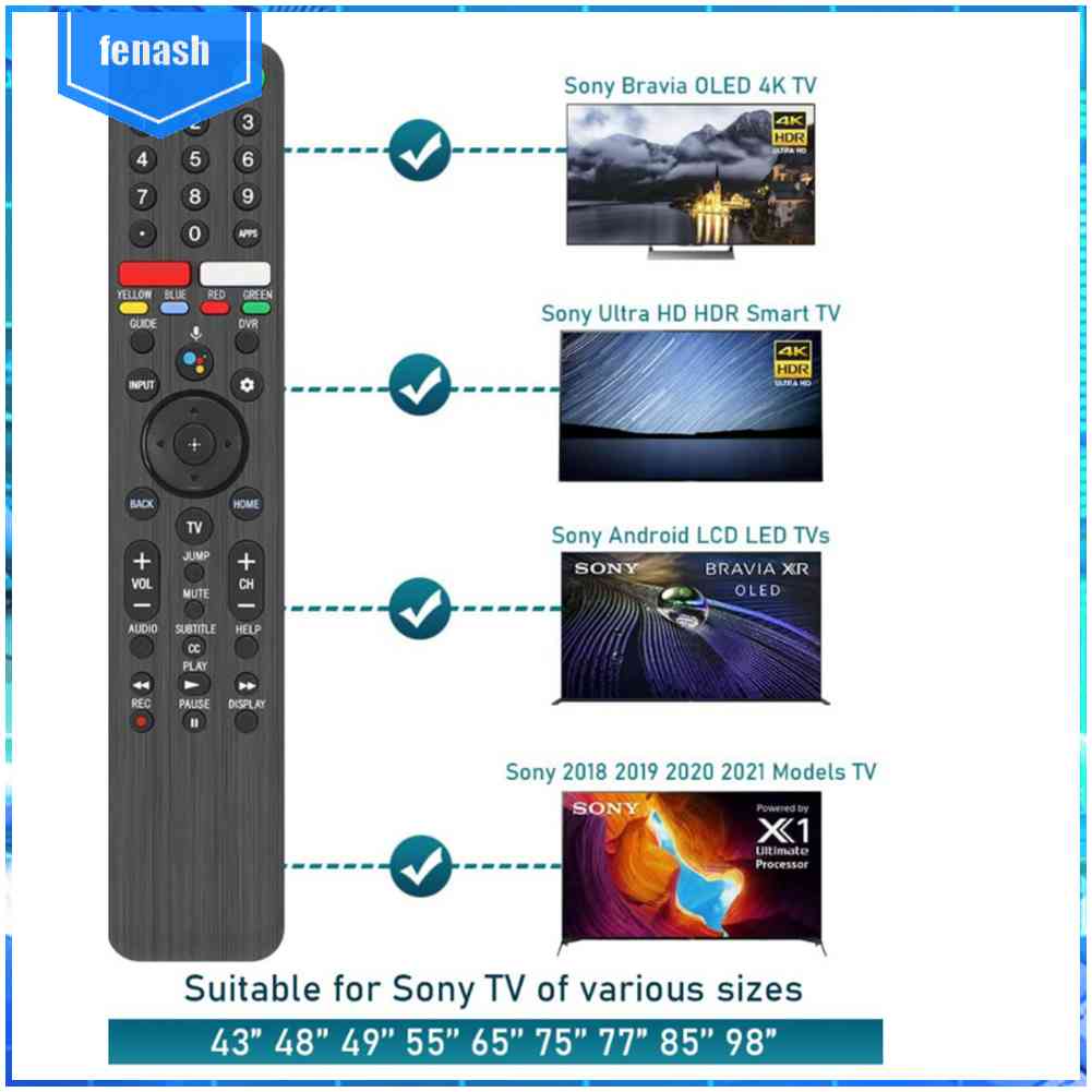Điều Khiển Từ Xa RMF-TX500U Cho TV Sony 4K Ultra HD