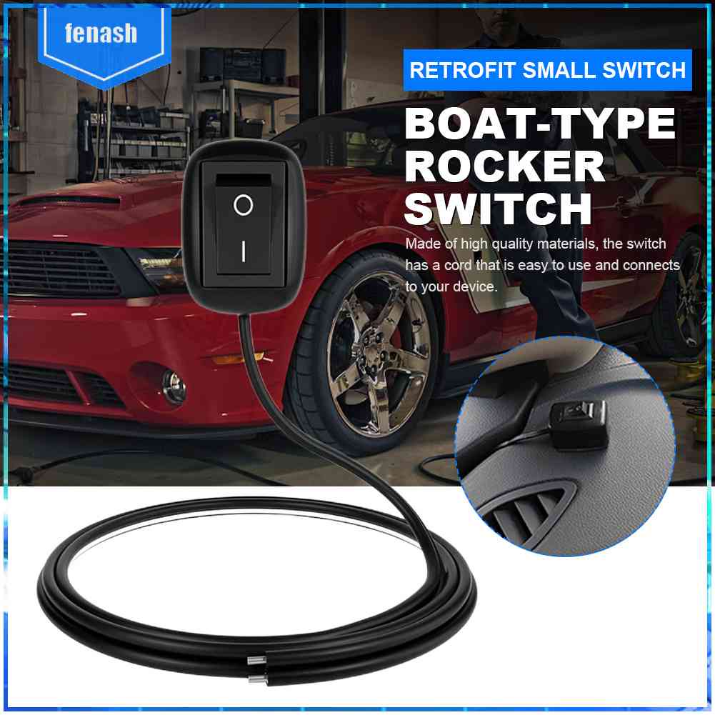 Công Tắc Đèn Xe Hơi Kèm Dây Cáp 60cm / 100cm Chuyên Dụng