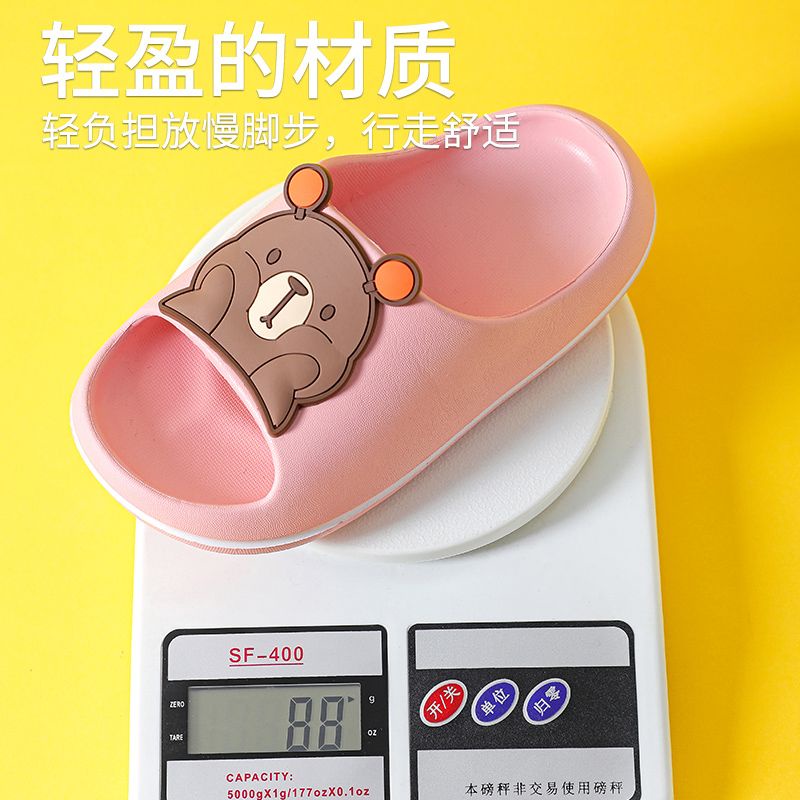 Dép Sandal Mềm Chống Trượt Hình Gấu Hoạt Hình Dễ Thương Thời Trang Mùa Hè Cho Bé Trai Và Bé Gái