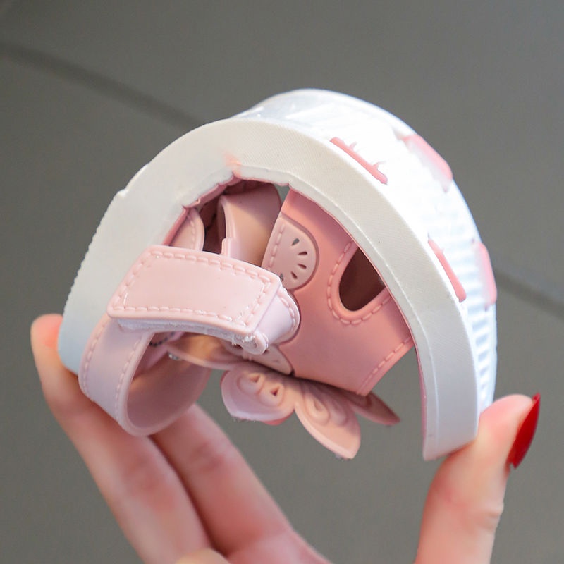 Xăng đan Đế Mềm Chống Trượt in Họa Tiết Hoa Thời Trang Mùa Hè 2023 Cho Bé Gái